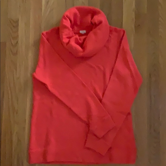 J. Crew Factory Tops - J Crew factory cowl neck sweatshirt, M, orange